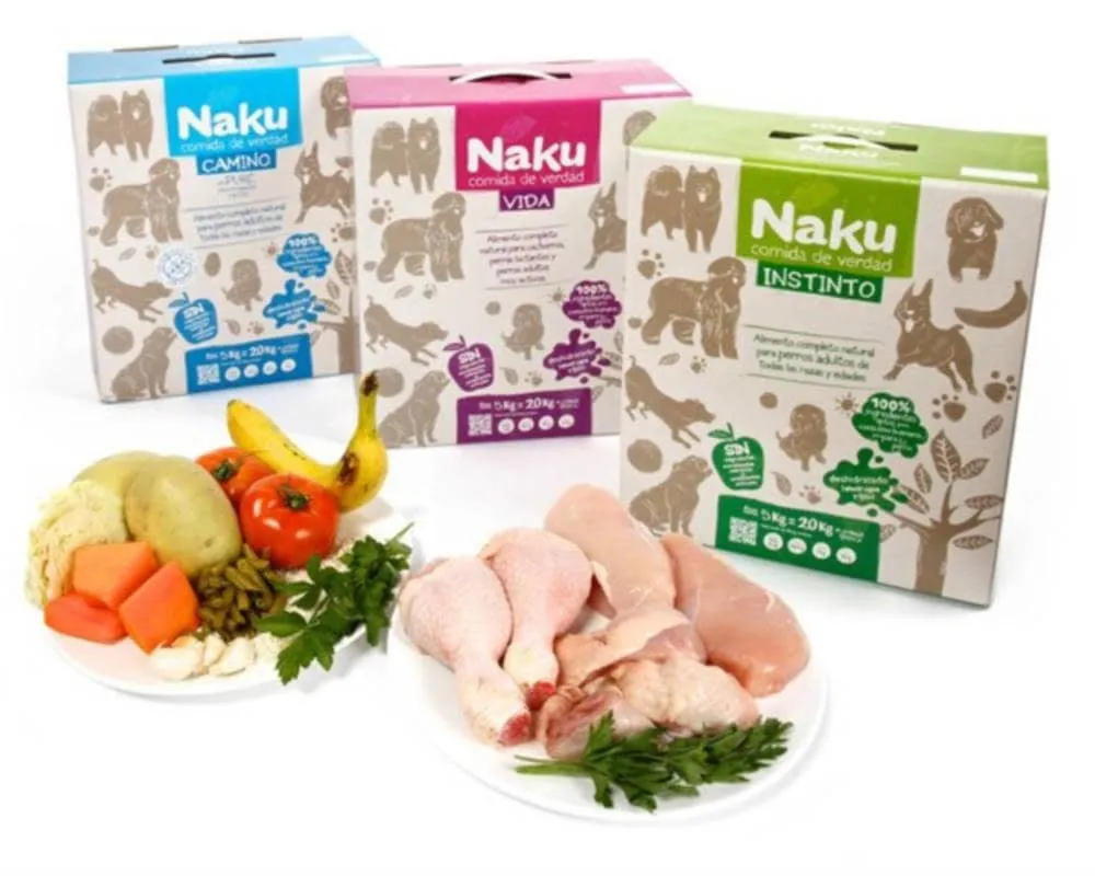Alternativas a Naku (Zaunk) con comida natural deshidratada